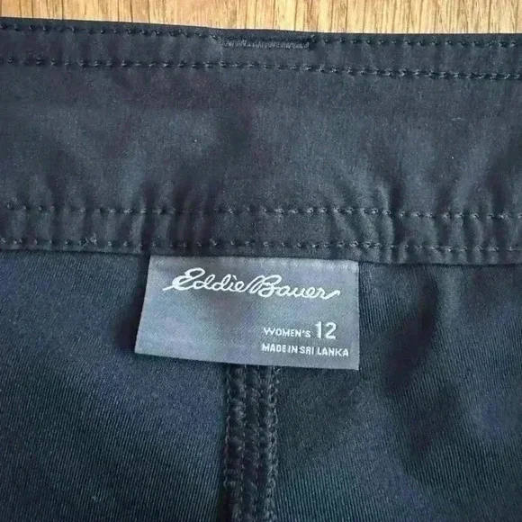 Eddie Bauer Skort- Skirt w/shorts - Black - Size 12 - Picture 5 of 5